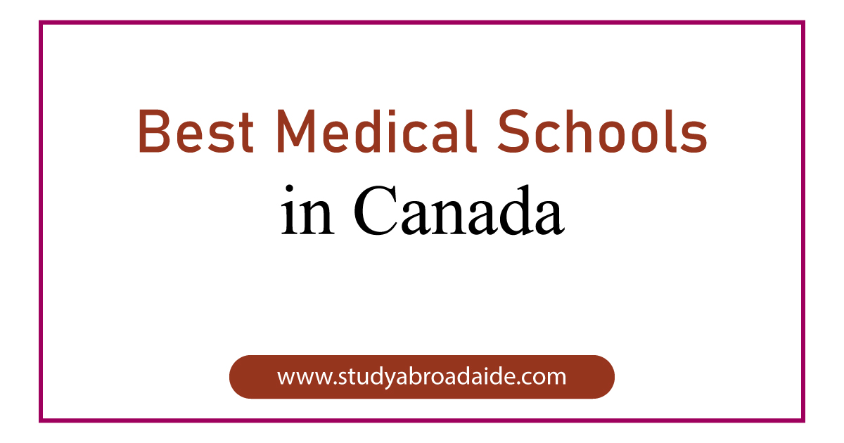 Best Medical Schools Canada