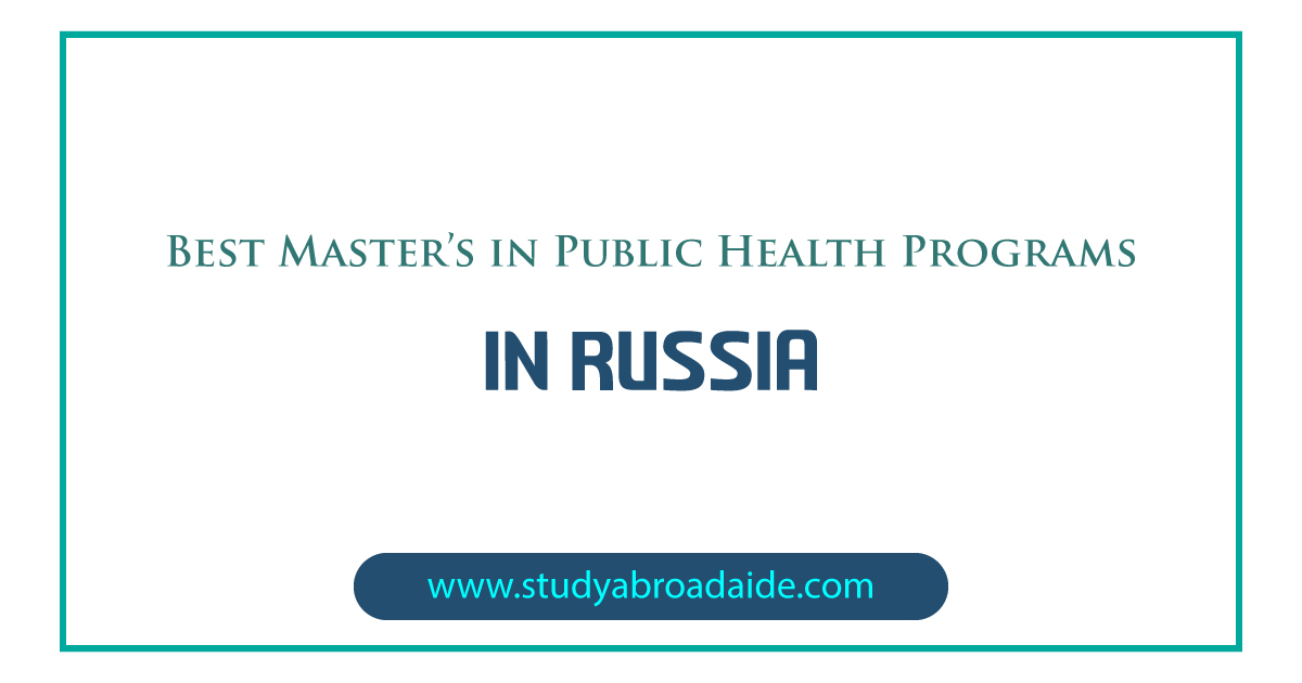 Best Master's in Public Health Programs Russia