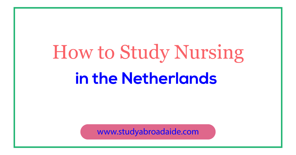 Study Nursing Netherlands