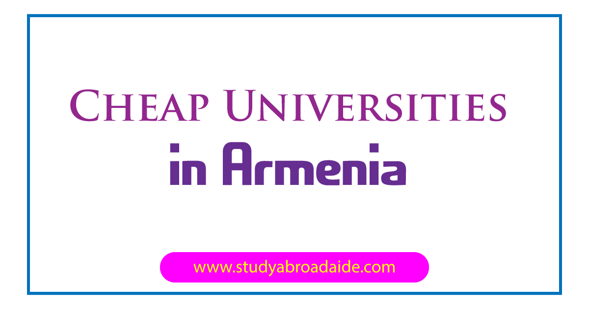 Cheap Universities in Armenia