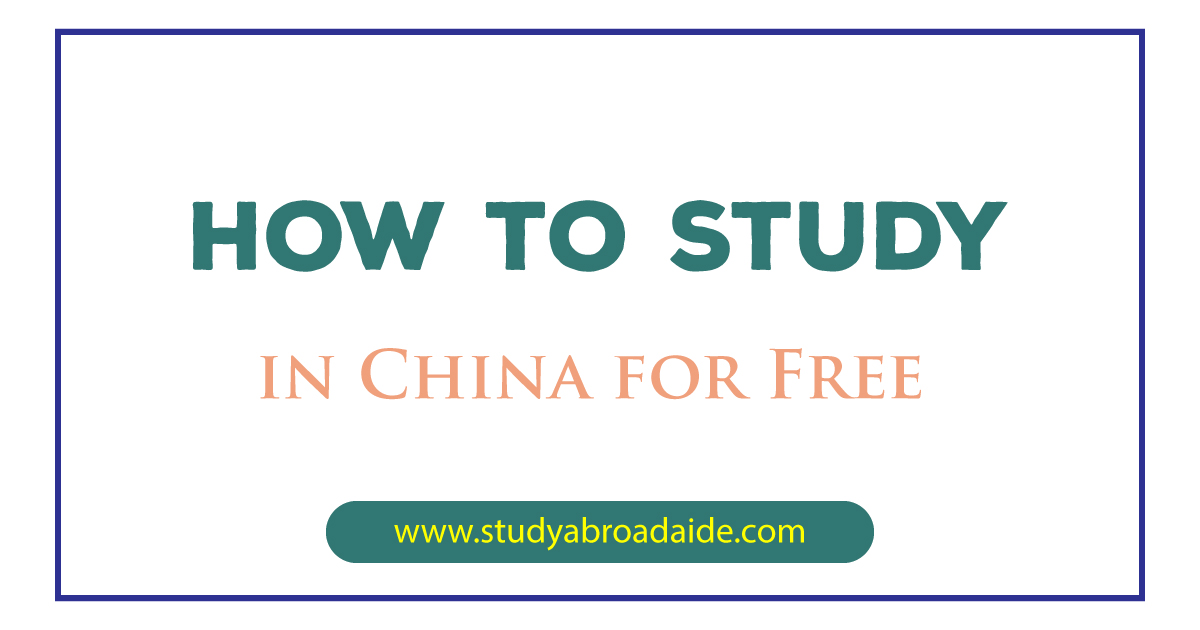 Study in China for Free