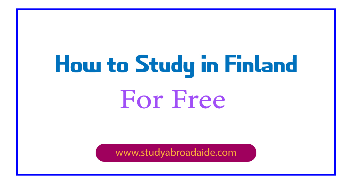 Study in Finland for Free