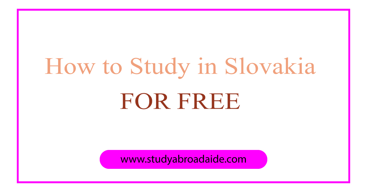 Study Slovakia Free