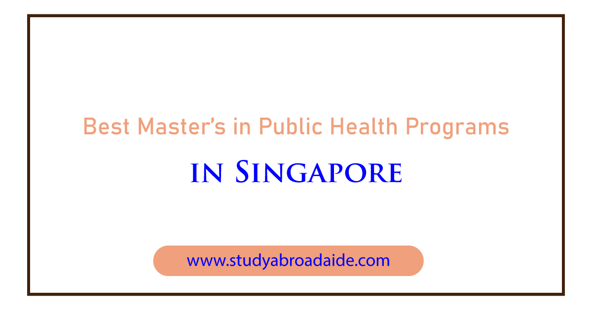 Master's in public health Singapore