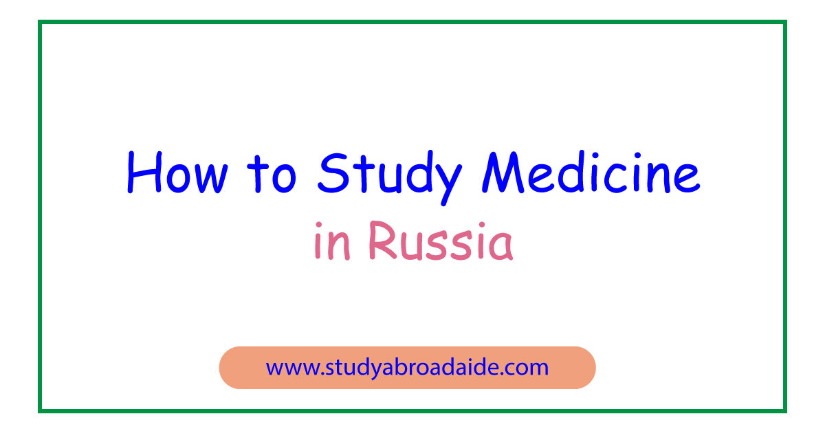 study medicine Russia