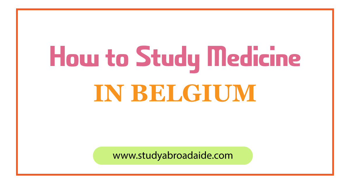 study medicine Belgium