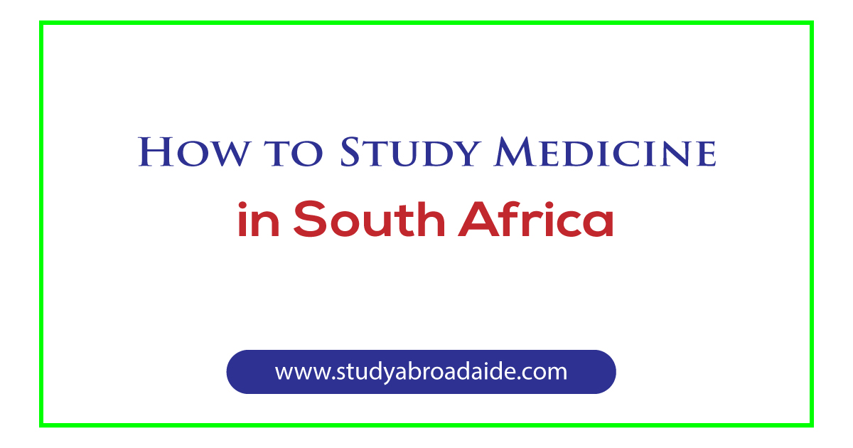 Study Medicine South Africa