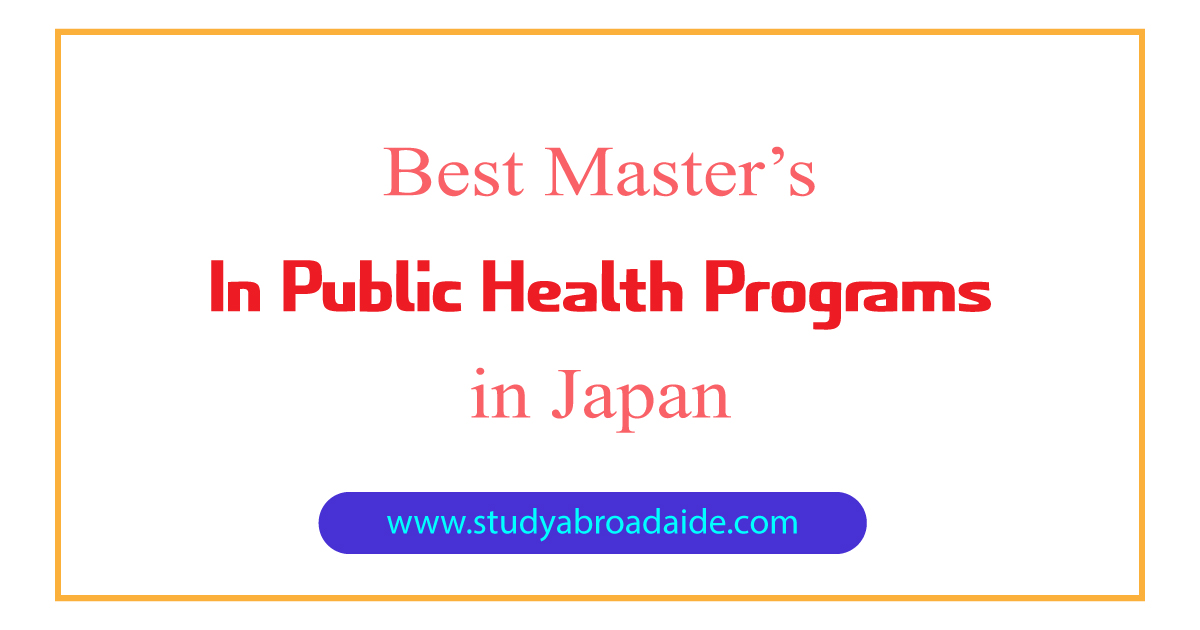 Best Master's in public health japan