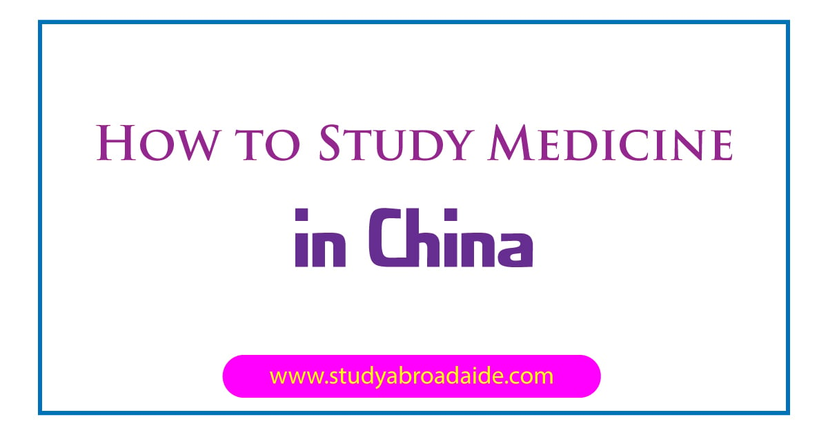 Study Medicine in China