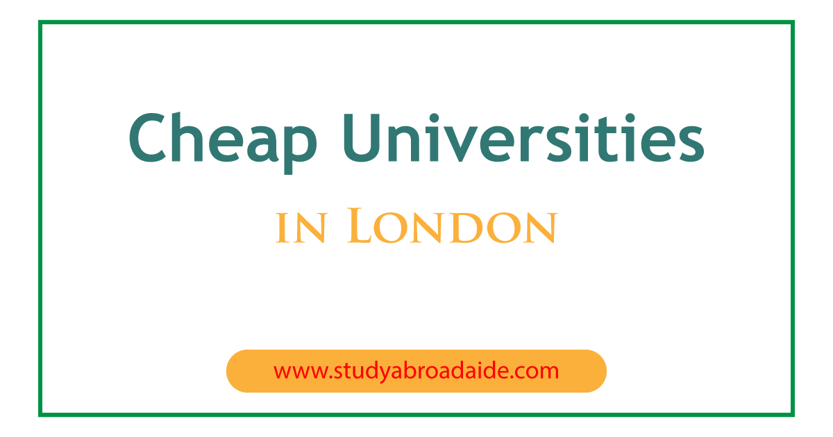Cheap Universities London