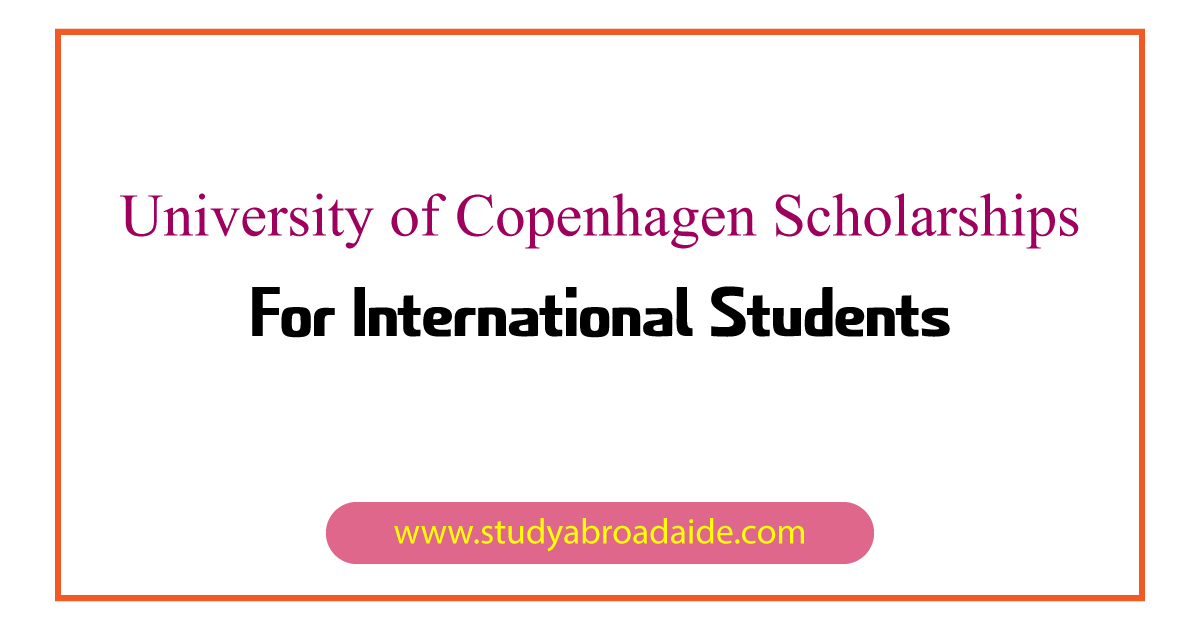 University of Copenhagen Scholarships for International Students