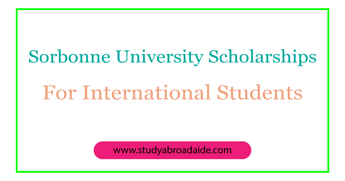 Sorbonne University Scholarships for International Students