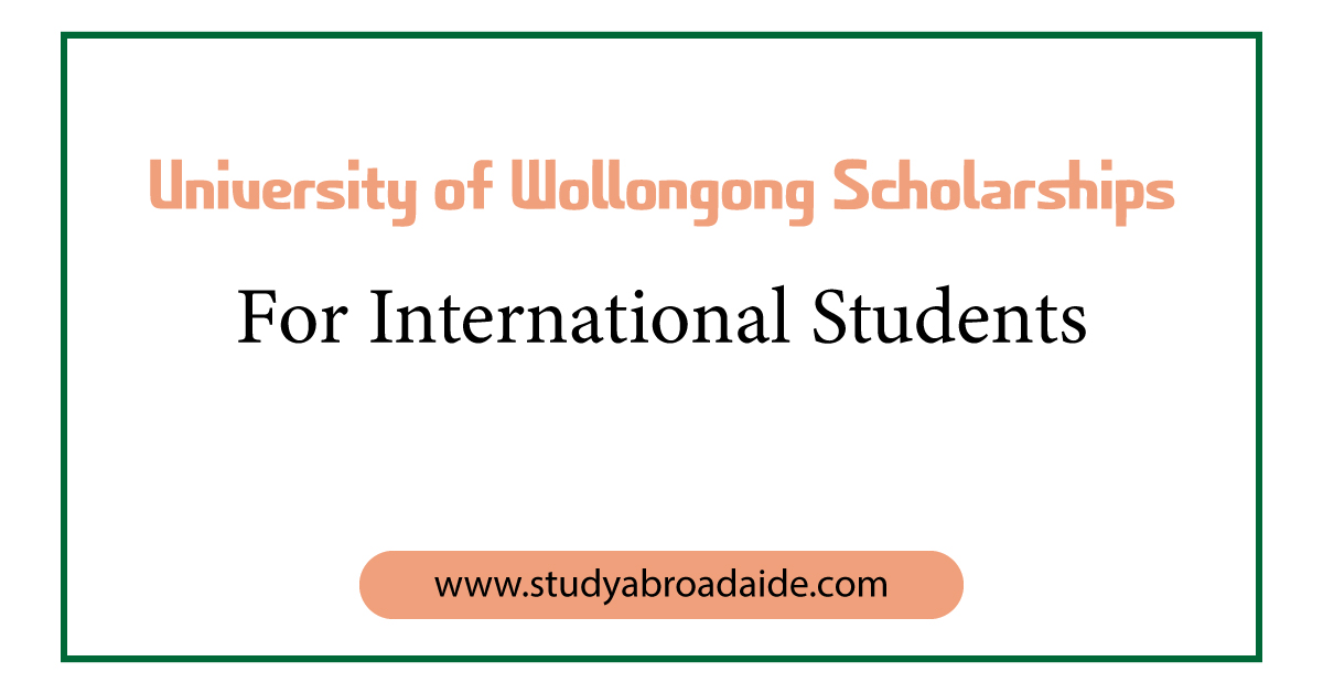 University of Wollongong Scholarships for International Students