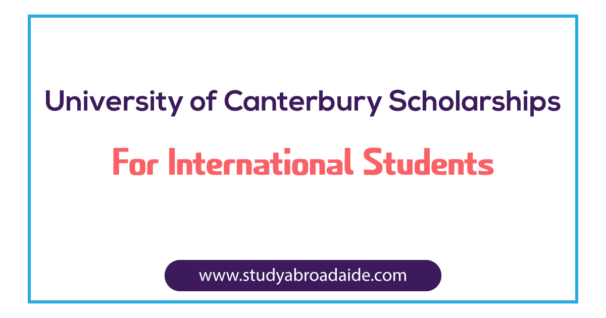 University of Canterbury Scholarships for International Students