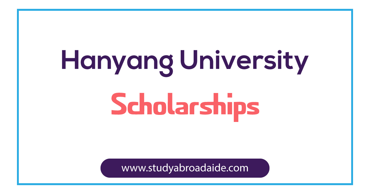 Hanyang University Scholarships